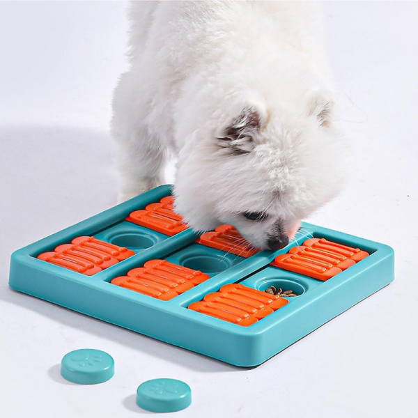 Pet Vogue Slow Feeder Rectangle Shaped Toy for Dogs (Turquoise Orange) Online