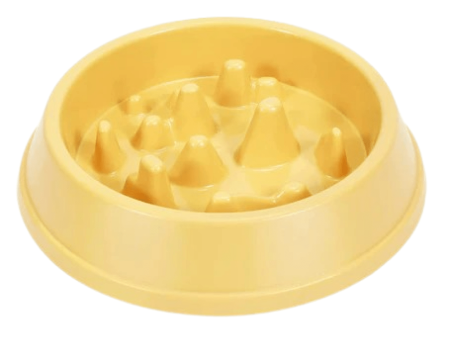 Emily Pets Slow Feeder Bowl for Dogs and Cats (Yellow) Online Hot Sale