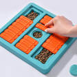 Pet Vogue Slow Feeder Rectangle Shaped Toy for Dogs (Turquoise Orange) Online