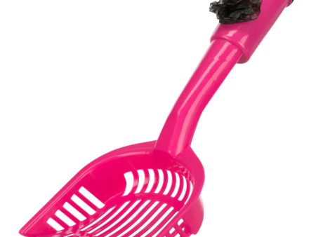 Trixie Litter Scoop with 20 Dirt Bags for Cats (Pink) Hot on Sale