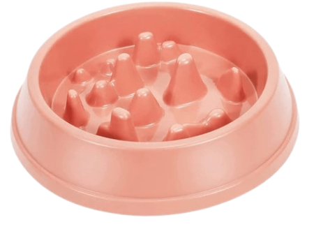 Emily Pets Slow Feeder Bowl for Dogs and Cats (Pink) Sale