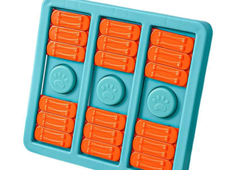 Pet Vogue Slow Feeder Rectangle Shaped Toy for Dogs (Turquoise Orange) Online