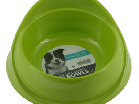 M Pets Single Fashion Melamine Bowl for Cat (Green) For Discount