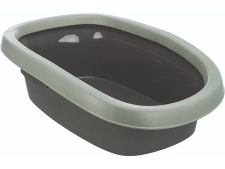 Trixie Be Eco Carlo Litter Tray with Rim for Cats (Anthracite Grey Green) Discount