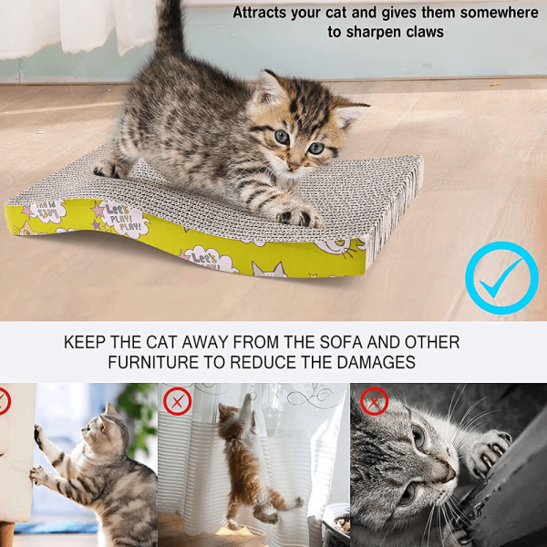 Emily Pets Sofa Bed Scratching Pad for Kittens (Beige) (Pack of 2) Online now