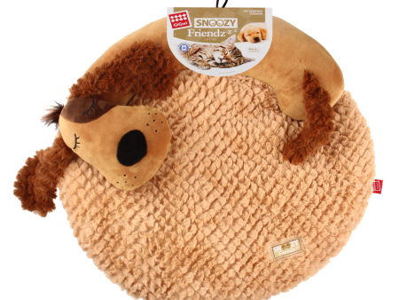 GiGwi Snoozy Friends 3D Shape Dog Sleepy Cushion for Cats and Dogs (Brown) on Sale