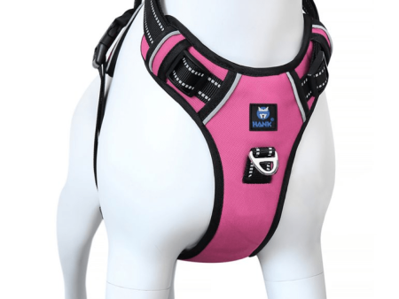 Hank 3M Reflective Harness for Puller Dogs (Pink) Online Sale