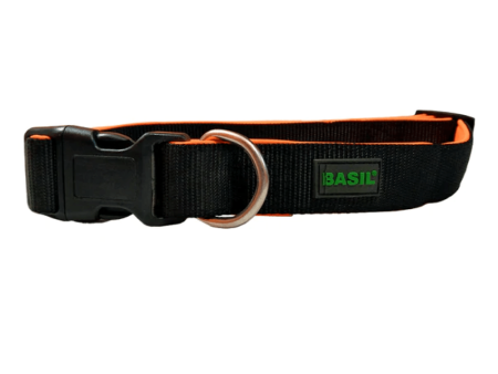 Basil Nylon Padded Collar for Dogs (Black) For Sale