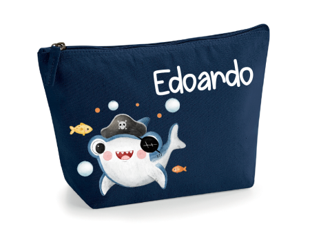 Pochette in cotone organico personalizzabile Baby Shark Sale