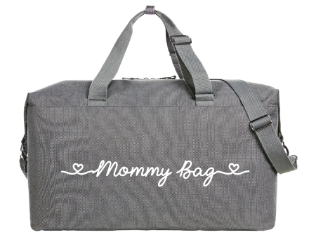 Borsone Mommy Bag Grey Bianco For Cheap