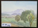 QUADRO VINTAGE DIPINTO ACQUERELLO PAESAGGIO CAMPAGNA EMILIANA FIRMATO P14 Hot on Sale