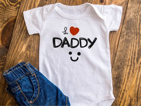 Body in 100% cotone Festa del Papà 2023 personalizzabile  Love Daddy   For Sale