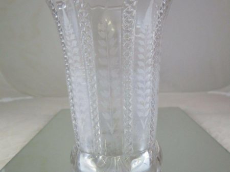 VASO IN CRISTALLO ANTICO INIZIO 900 PER FIORI VINTAGE CRYSTAL FLOWER VASE R24 Online now