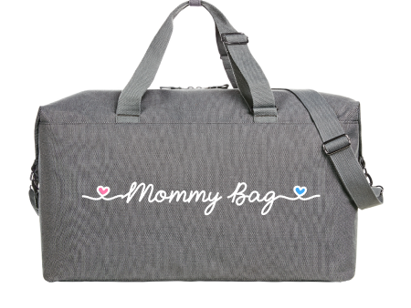 Borsone Mommy Bag Grey bianco rosa-azzurro Online