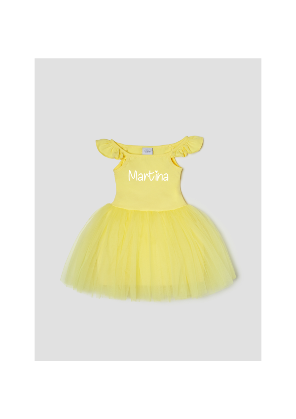 Tutù abitino in tulle Lemon Personalizzabile con Nome For Sale