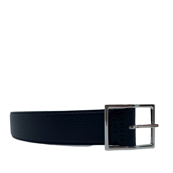 Cintura Double Biometrica Dollaro+Saffiano - Navy+Testa di Moro Online Hot Sale