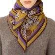 Foulard Quadrato Labyrinthe Viola Cheap