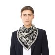 Foulard Quadrato Ludwig Nero For Discount