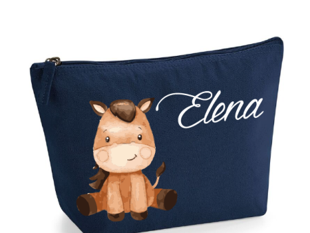 Pochette in cotone organico personalizzabile Baby Horse Online Sale