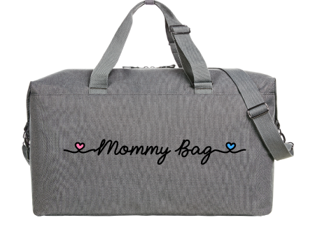 Borsone Mommy Bag Grey nero rosa-azzurro For Discount