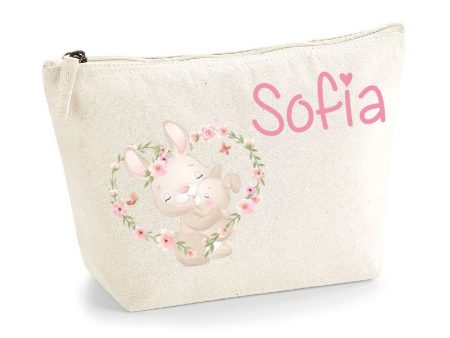 Pochette in cotone organico personalizzabile Dolce Coniglietto Online