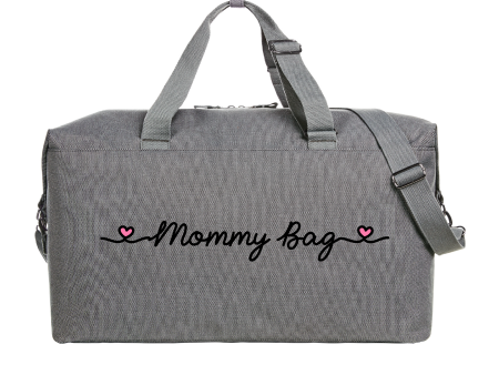 Borsone Mommy Bag Grey nero rosa Online now