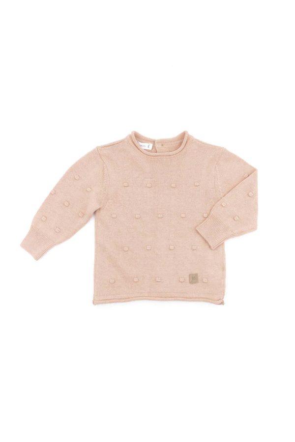 Maglia apertura dietro mini pom-pom - ROSA 461 Cheap