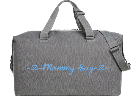 Borsone Mommy Bag Grey Azzurro Online Hot Sale