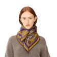 Foulard Quadrato Labyrinthe Viola Cheap