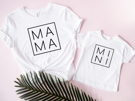 Coppia di Tshirt mama e mini Online Sale