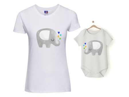 Set body più tshirt mamma e baby Hot on Sale