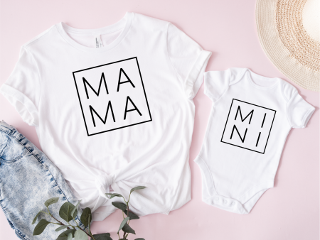 T shirt mamma e Body Mama e Mini Cheap