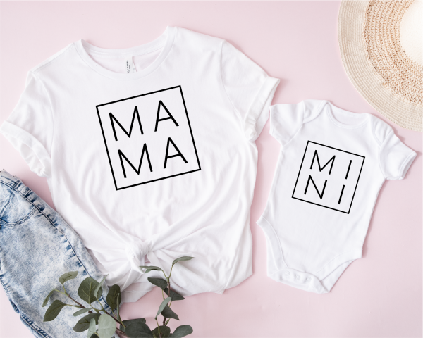 T shirt mamma e Body Mama e Mini Cheap