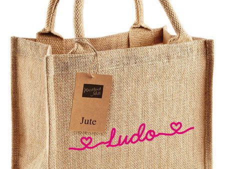 Mini Borsa in Juta Natural personalizzabile Online Hot Sale