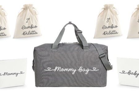 BORSONE MOMMY BAG, 2 POCHETTE E 4 SACCHI PRIMI CAMBI Personalizzabili Sale