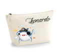 Pochette in cotone organico personalizzabile Baby Shark Sale