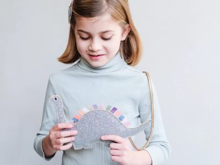 Mini Borsa Glitter Dinosauro Fashion