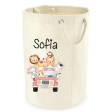 Cesta Porta giochi personalizzabile Safari rosa Supply