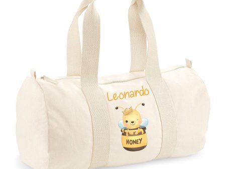 Borsone in cotone canvas personalizzato Ape Honey on Sale