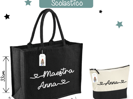 Combo regalo Maestra Borsa Nera più Beauty abbinato Discount