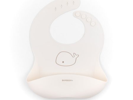 BAMBOOM Bib in silicone - Panna Discount