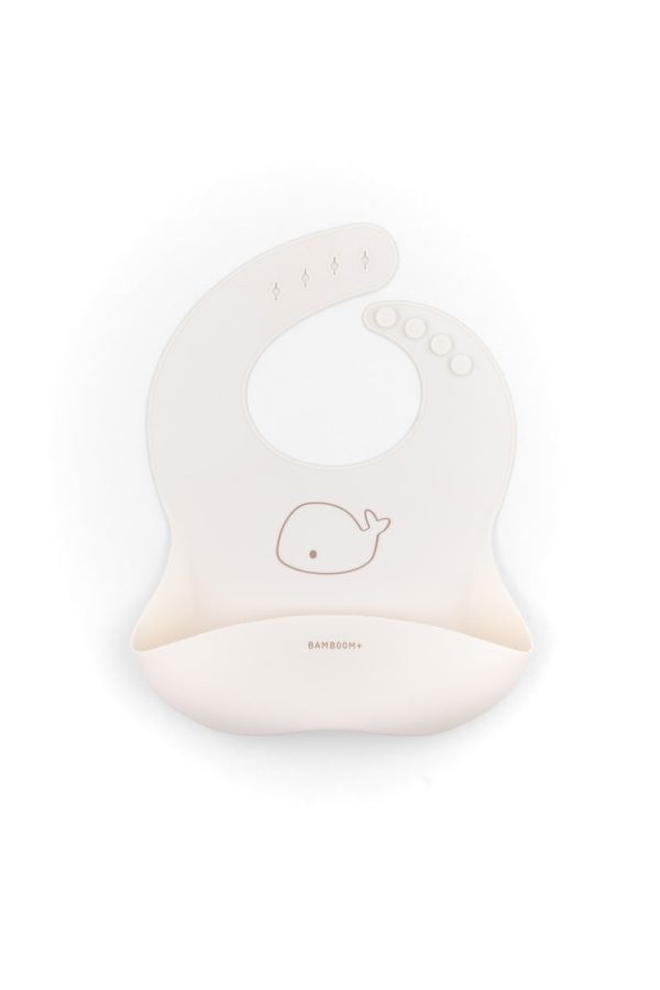 BAMBOOM Bib in silicone - Panna Discount