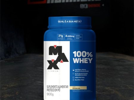 100% WHEY (900G) - MAX TITANIUM For Sale