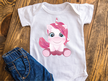 Body in 100% cotone  Unicorno  personalizzabile Online