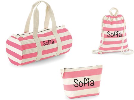 Set spiaggia Borsone, zaino e pochette personalizzabile Fashion