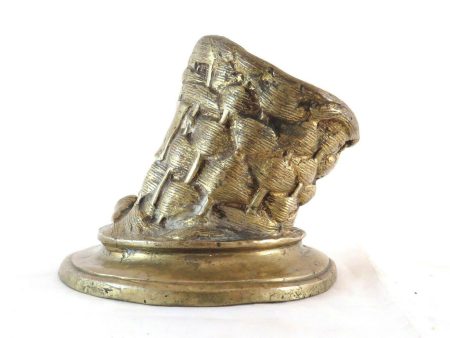 AUGUSTE CAIN (1821-1894) ANTICA SCULTURA IN BRONZO VASO FIRMATO DORATO BM1 Cheap