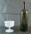 PICCOLO CALICE IN VETRO OPALINO VINTAGE VASO VASETTO DA COLLEZIONE VETRO BM13 Fashion